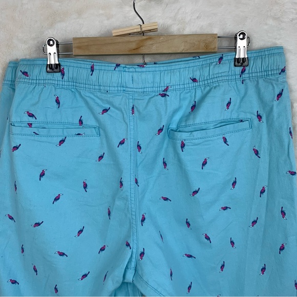 George Men’s Jogger Shorts Solid Light Blue with Birds Prints Size L (36-38) NWT - Picture 10 of 13